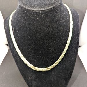 Vintage Napier 17" silver braided chain